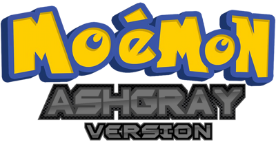 Moémon Ash Gray Version - Clear Logo (World) - 1920x1080