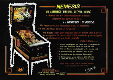 Nemesis - Advertisement Flyer - Front (World) - 1200x850