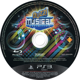 Buzz!: The Ultimate Music Quiz - Disc (Spain) - 500x500