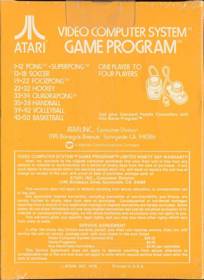 Video Olympics - Box - Back (North America) - 600x825