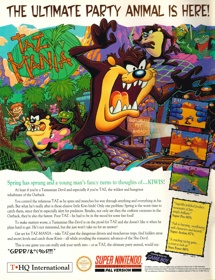 Taz-Mania - Advertisement Flyer - Front (United Kingdom) - 1687x2200