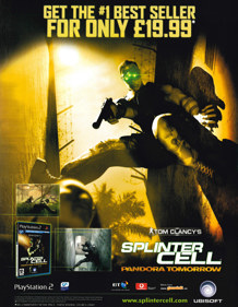 Tom Clancy's Splinter Cell: Pandora Tomorrow - Advertisement Flyer - Front (United Kingdom) - 2518x3240