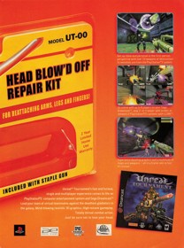 Unreal Tournament - Advertisement Flyer - Front (United States) - 1636x2200