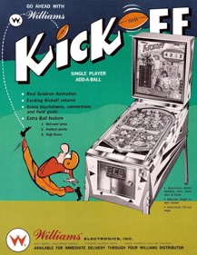 Kickoff (Williams) - Advertisement Flyer - Front (World) - 850x1100
