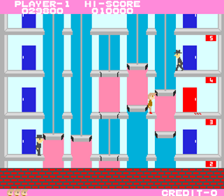 Elevator Action - Screenshot - Gameplay (World) - 256x224