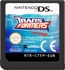 Transformers Animated: The Game - Cart - Front (Europe) - 517x564