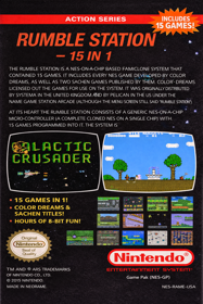 Rumble Station: 15 in 1 - Fanart - Box - Back (North America) - 1024x1536