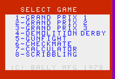 Grand Prix / Demolition Derby - Screenshot - Game Select (North America) - 352x240