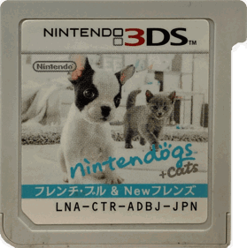 Nintendogs + Cats: French Bulldog & New Friends - Cart - Front (Japan) - 1127x1134