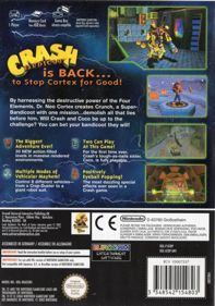 Crash Bandicoot: The Wrath of Cortex - Box - Back (Europe) - 561x800