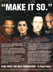 Star Trek: The Next Generation: A Final Unity - Advertisement Flyer - Front (United Kingdom) - 1625x2200
