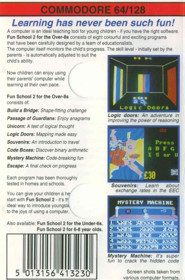 Fun School 2: For the Over 8's - Box - Back (Europe) - 784x1185