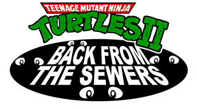 Teenage Mutant Ninja Turtles II: Back from the Sewers - Clear Logo (North America) - 1200x666