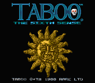Taboo: The Sixth Sense - Screenshot - Game Title (North America) - 256x224
