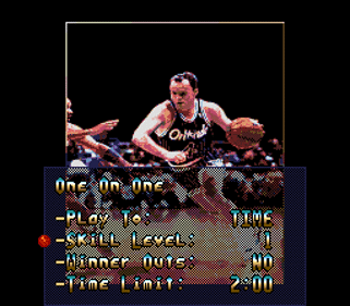 NBA All-Star Challenge - Screenshot - Game Select (World) - 256x224