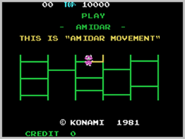 Amidar - Screenshot - Gameplay (World) - 256x192