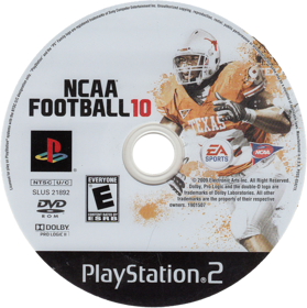 NCAA Football 10 - Disc (North America) - 1366x1373