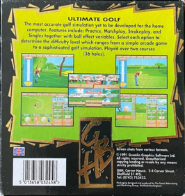 Greg Norman's Shark Attack! The Ultimate Golf Simulator - Box - Back (Europe) - 528x557