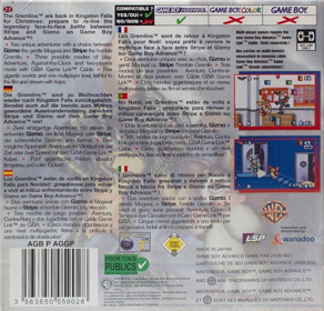 Gremlins: Stripe vs. Gizmo - Box - Back (Europe) - 976x937