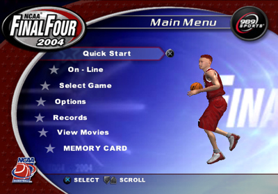 NCAA Final Four 2004 - Screenshot - Game Select (North America) - 640x448