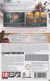 Assassin's Creed III: Remastered - Box - Back (Europe) - 495x800