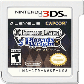Professor Layton vs Phoenix Wright: Ace Attorney - Cart - Front (World) - 500x500