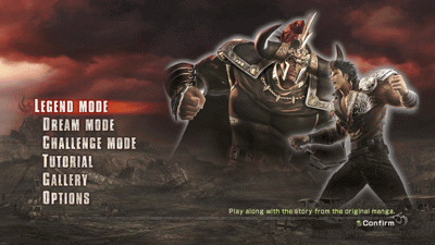 Fist of the North Star: Ken's Rage - Screenshot - Game Select (World) - 1280x720
