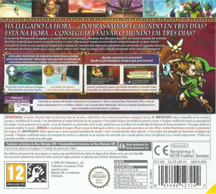 The Legend of Zelda: Majora's Mask 3D - Box - Back (Europe) - 891x800
