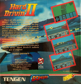 Hard Drivin' II: Drive Harder - Box - Back (Spain) - 591x613