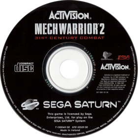 MechWarrior 2: 31st Century Combat: Arcade Combat Edition - Disc (Europe) - 748x748