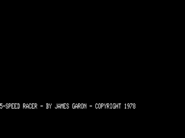 5-Speed Racer - Screenshot - Game Title (North America) - 768x576