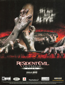 Resident Evil: Outbreak: File #2 - Advertisement Flyer - Front (United States) - 1664x2200
