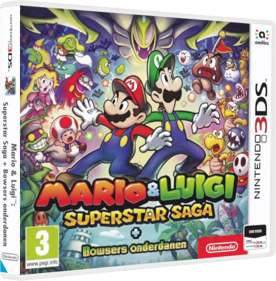 Mario & Luigi: Superstar Saga + Bowser's Minions - Box - 3D (The Netherlands) - 841x856