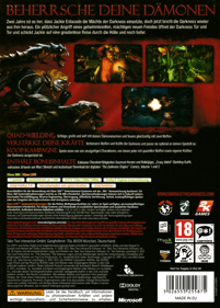 The Darkness II - Box - Back (Europe) - 3204x4477