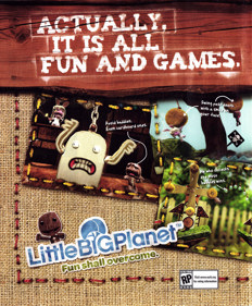 LittleBigPlanet - Advertisement Flyer - Front (United States) - 1800x2178