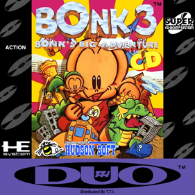 Bonk 3: Bonk's Big Adventure CD - Box - Front - Reconstructed (United States) - 900x900