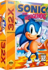 Sonic the Hedgehog 32X - Box - 3D (North America) - 850x1244