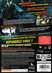 Watchmen: The End Is Nigh: Parts 1 and 2 - Box - Back (France) - 1075x1497