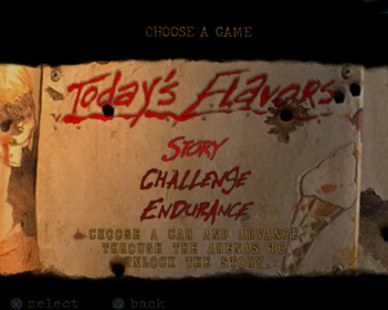 Twisted Metal: Black - Screenshot - Game Select (World) - 640x512
