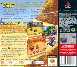 Wacky Races - Box - Back (Spain) - 1594x1391