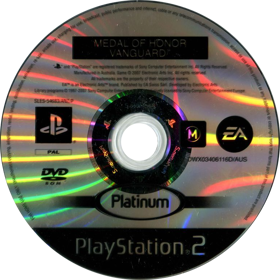 Medal of Honor: Vanguard - Disc (Oceania) - 772x773