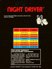 Night Driver - Box - Back (North America) - 583x778
