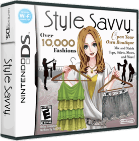 Style Savvy - Box - 3D (North America) - 864x877