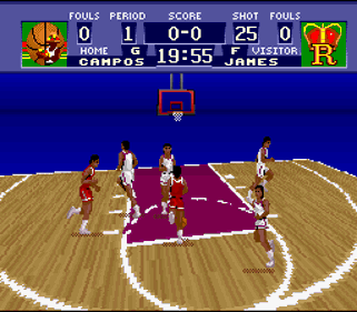 NCAA Basketball - Screenshot - Gameplay (World) - 256x224