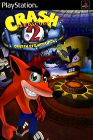 Crash Bandicoot 2: Cortex Strikes Back - Fanart - Box - Front (World) - 600x900