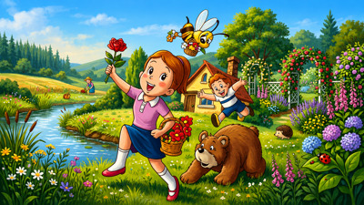 Girl's Garden - Fanart - Background (World) - 1920x1080