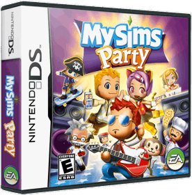 MySims Party - Box - 3D (North America) - 866x879