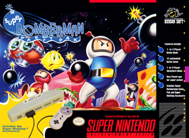Super Bomberman - Box - Front (North America) - 2100x1534