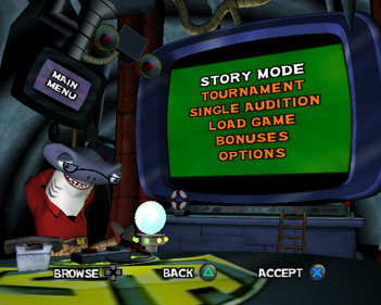 SpongeBob SquarePants: Lights, Camera, Pants! - Screenshot - Game Select (World) - 640x512