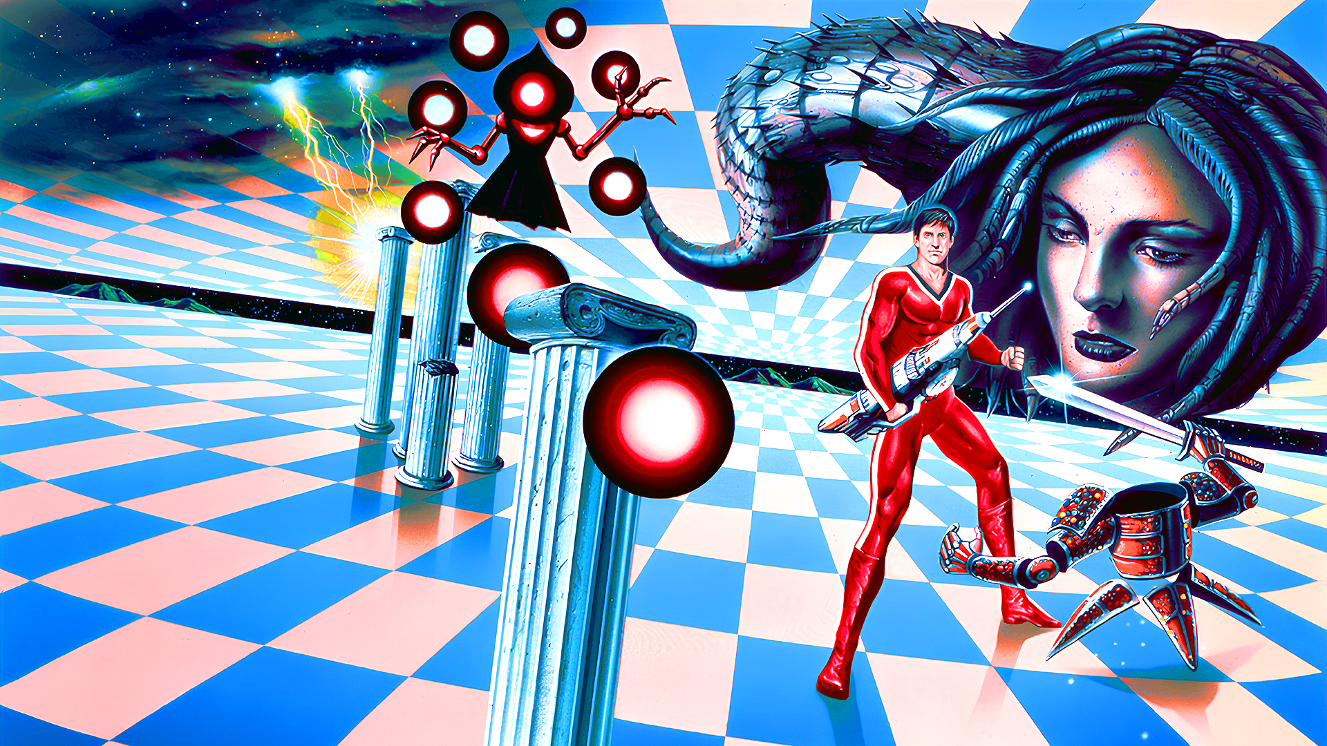 Illustration of Space Harrier II